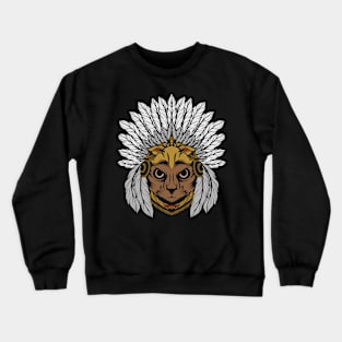 Indian cat Crewneck Sweatshirt